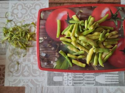 Pupelės su šonine Žingsnis 1