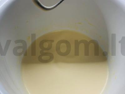 Keksiukas su cukatais Žingsnis 1