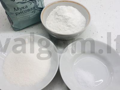 Keksiukas su cukatais Žingsnis 2