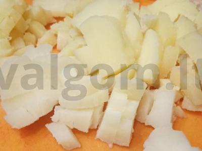 Vinegretas su žaliais žirneliais ir majonezu Žingsnis 7