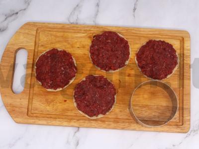 Užkandis su jautienos faršu ant paplotėlių Žingsnis 2