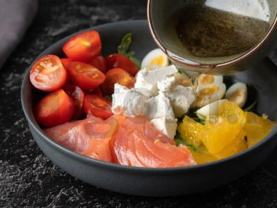 Salotos su apelsinu ir upėtakiu Žingsnis 6