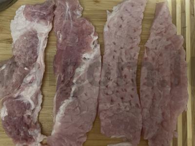 Kiaulienos stripsai Žingsnis 1