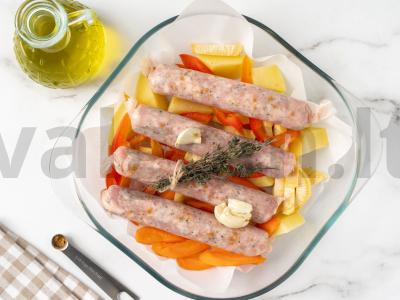 Kumpiai su daržovėmis orkaitėje Žingsnis 4