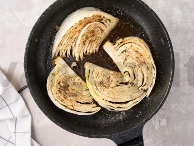 Kopūstų steikai keptuvėje Žingsnis 6