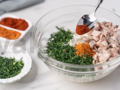 Ossetijos pyragas su vištiena ir sūriu Žingsnis 4