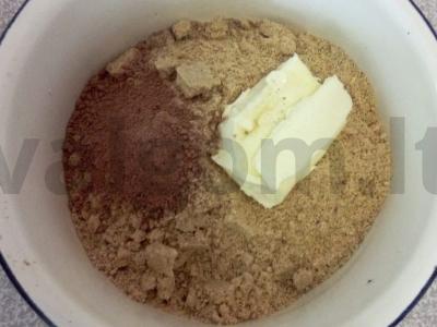 Šokoladinis sūrio pyragas su varškės sūriu Žingsnis 2