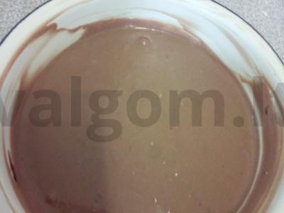 Šokoladinis sūrio pyragas su varškės sūriu Žingsnis 6