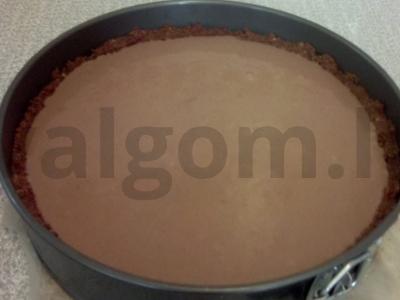 Šokoladinis sūrio pyragas su varškės sūriu Žingsnis 7