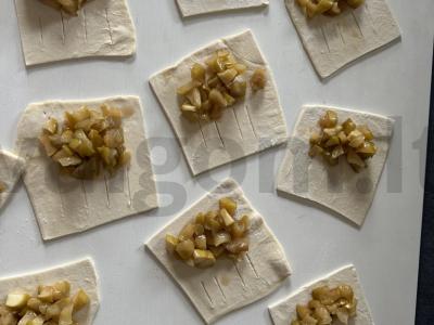 Sluoksniuotos bandelės su obuoliais ir cinamonu Žingsnis 5