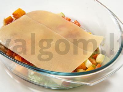 Vegetariška lazanja Žingsnis 6