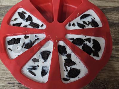 Švelnus sūrio pyragas be kepimo Žingsnis 8