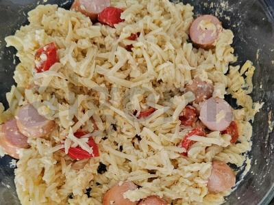 Makaronai su dešrelėmis ir pomidorais Žingsnis 5