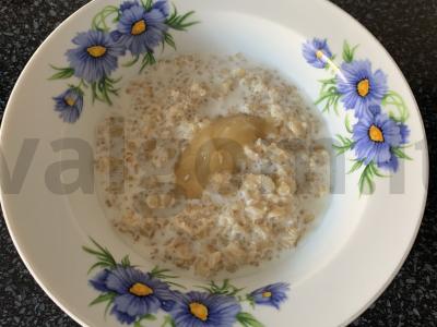 Kvinoja su avižomis ir medumi Žingsnis 4