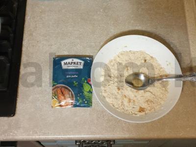 Žuvies kotletai su lydytu sūriu Žingsnis 5