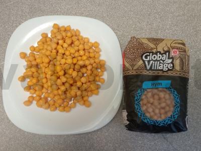 Sriuba su avinžirniais ir pievagrybiais Žingsnis 1