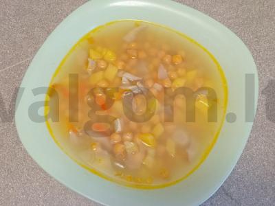 Sriuba su avinžirniais ir pievagrybiais Žingsnis 5