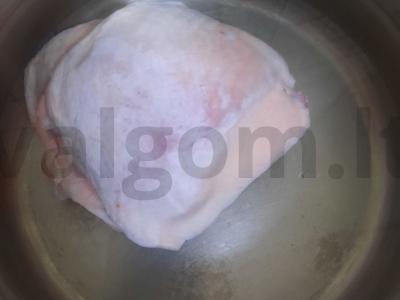 Vištienos sriuba su makaronais Žingsnis 1