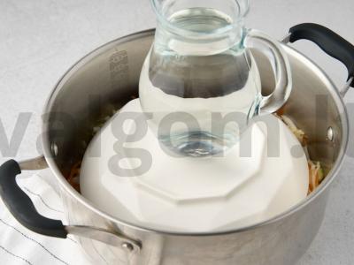 Rūgštaus kopūsto su marinuotais obuoliais Žingsnis 7