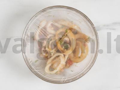 Marinuoti kalmarai Žingsnis 12