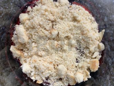 Desertas iš sutrintos spanguolės su varškės sūriu Žingsnis 5