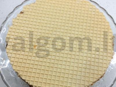 Vaflinis tortas su kondensuotu pienu Žingsnis 2