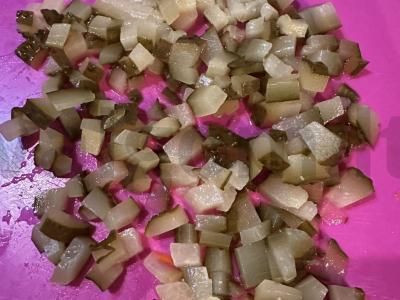 Naujųjų metų salotas Žingsnis 1