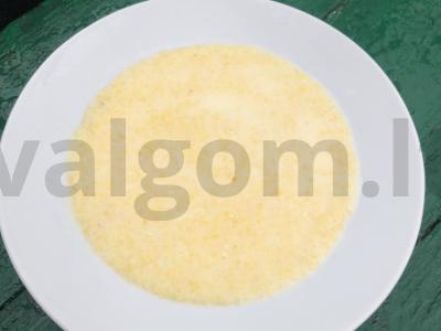 Kukurūzų košė su pienu Žingsnis 8