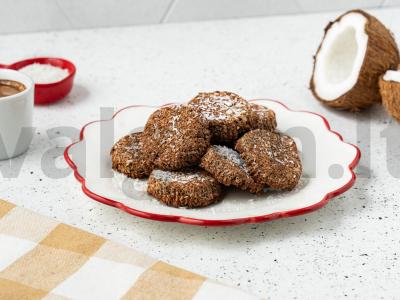 Kokosų-šokoladinis sausainis pagrindine nuotrauka