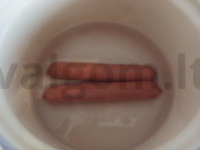 Vokietiški dešrelės prie alaus Žingsnis 1