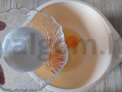 Šokoladiniai-vaniliniai blynai su kefyru Žingsnis 3