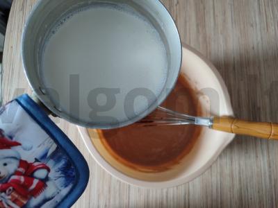 Šokoladiniai-vaniliniai blynai su kefyru Žingsnis 9