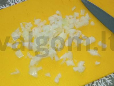 Mėsos kukuliai su ryžiais Žingsnis 1