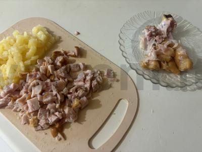 Ananasų pica „Dvynukai“ Žingsnis 4