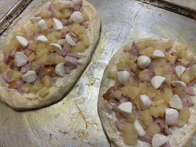 Ananasų pica „Dvynukai“ Žingsnis 8