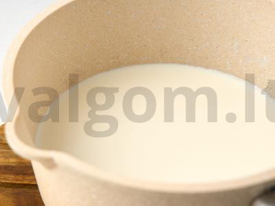 Šokoladinis naminis pudingas Žingsnis 2