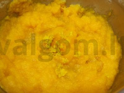 Moliūgų tyrė su apelsinų žievele Žingsnis 4