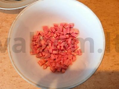 Pyragėliai su picos įdaru Žingsnis 1