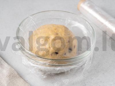 Avižiniai sausainiai su džiovintomis uogomis Žingsnis 5