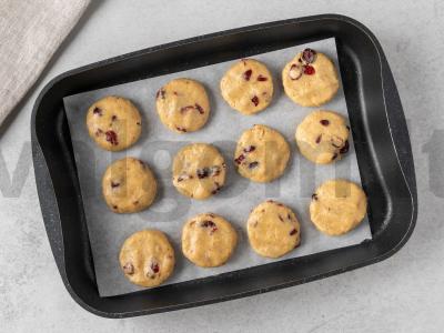 Avižiniai sausainiai su džiovintomis uogomis Žingsnis 6