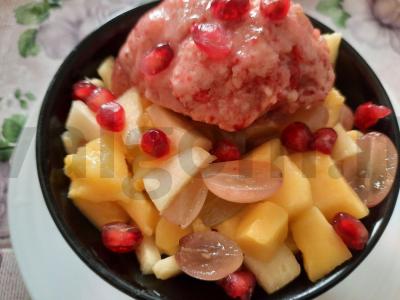 Vaisių salotos su mango ir ananasu Žingsnis 3