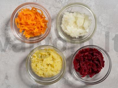 Rulėtas a la „Silkė po šubą“ Žingsnis 3