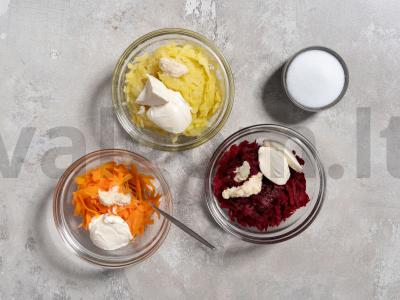 Rulėtas a la „Silkė po šubą“ Žingsnis 4