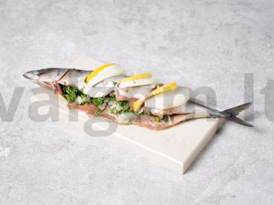 Skumbrė su citrina ir svogūnu Žingsnis 7