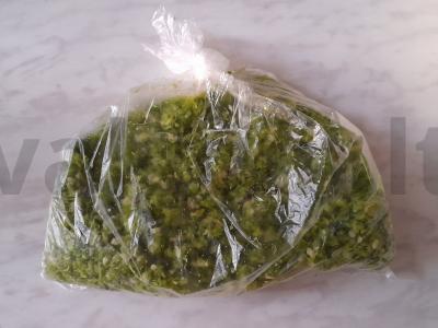 Česnakinė padažas iš česnako stiebų Žingsnis 5