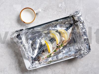 Skumbrė su citrina ir svogūnu Žingsnis 9