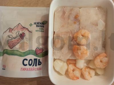 Menkių ir jūros gėrybių troškinys Žingsnis 2