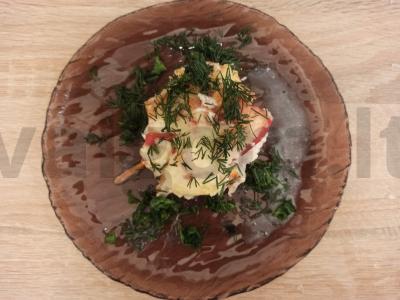 Menkių ir jūros gėrybių troškinys pagrindine nuotrauka