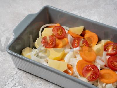 Bulvės su žuvimi orkaitėje Žingsnis 8