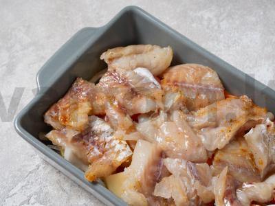 Bulvės su žuvimi orkaitėje Žingsnis 9